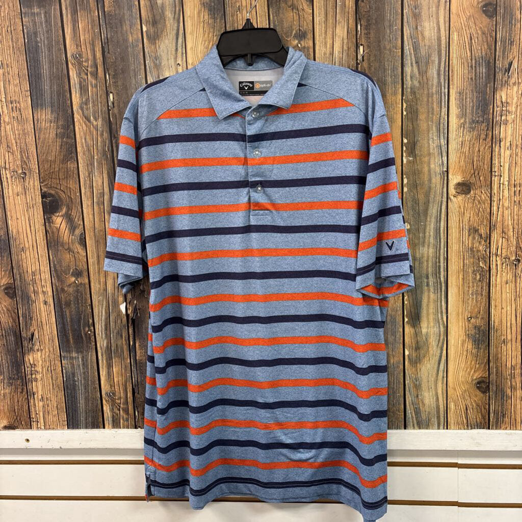 Callaway Striped Polo, Mens M