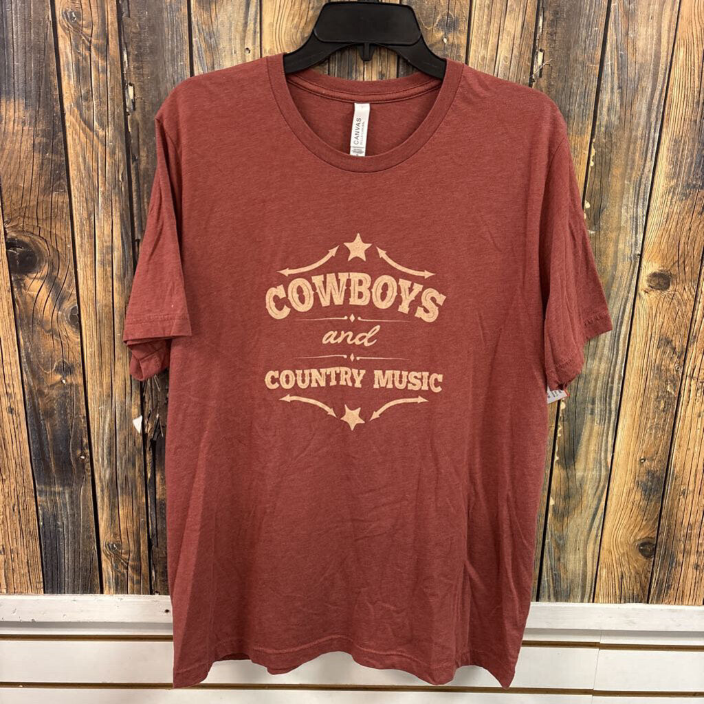 Cowboys and Country Music Tee, Womens XL