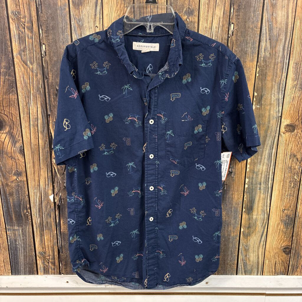 Aeropostale Tropical Polo, Mens S