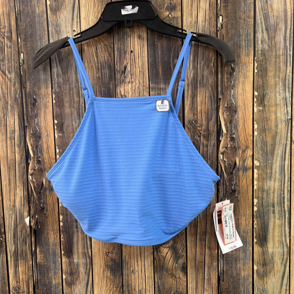 NWT Blue Swim Top, Womens XL