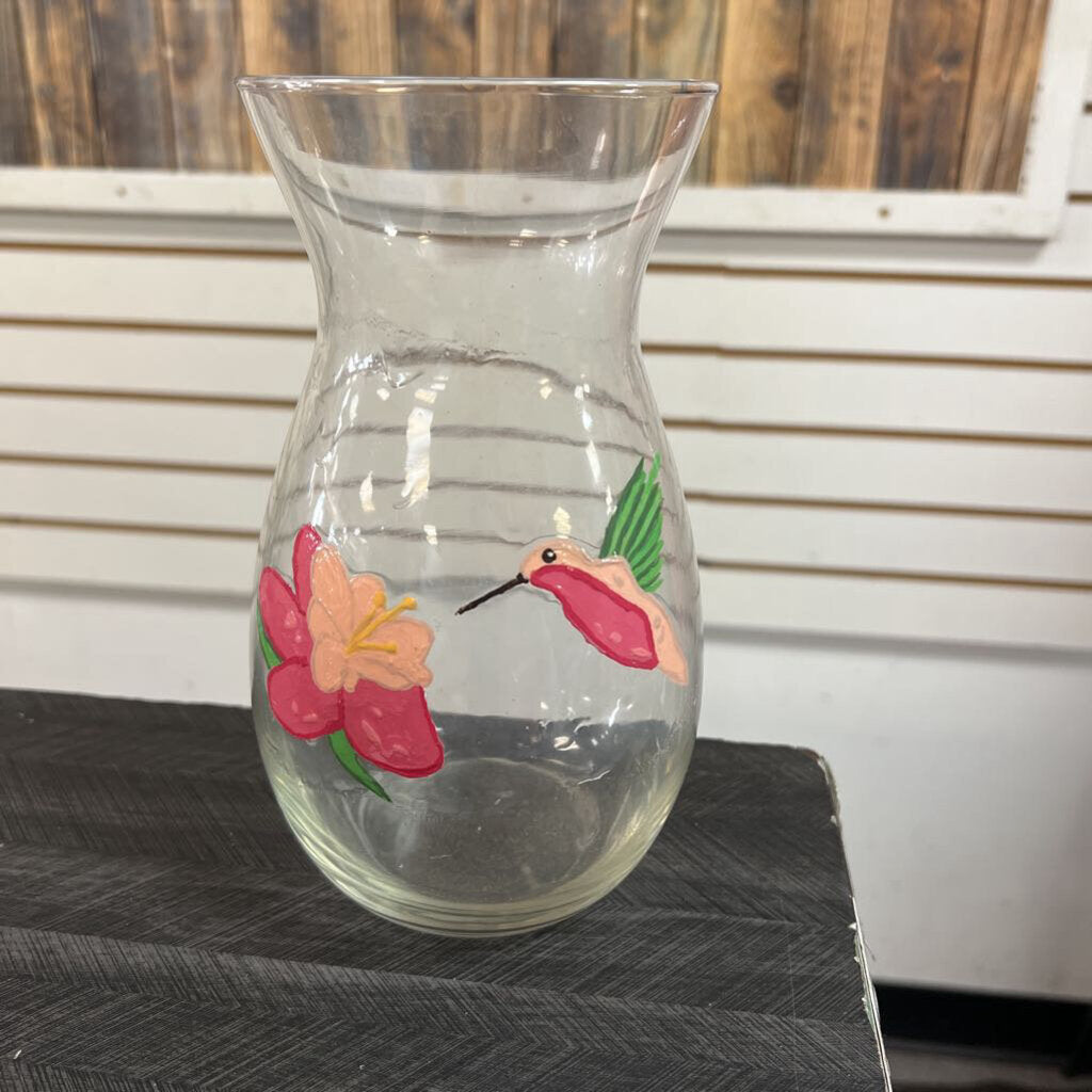 Hummingbird Vase - NO SHIP - 8x4