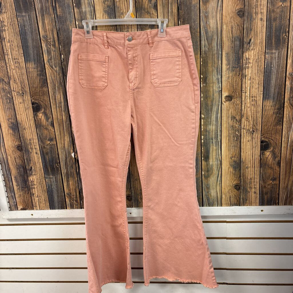 Peach Flared Pants, Women's 14P