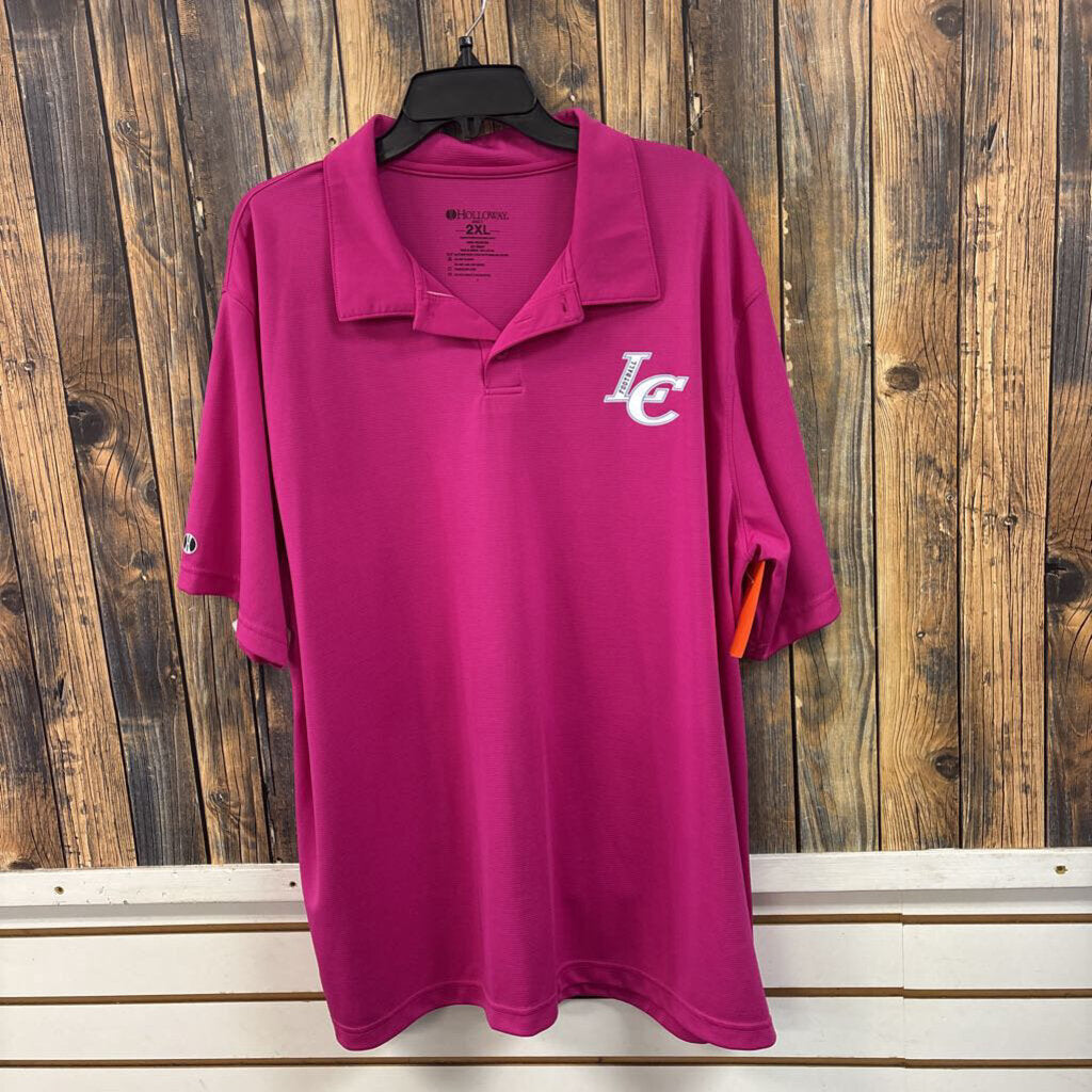 Logan County Pink Polo, Men's 2XL