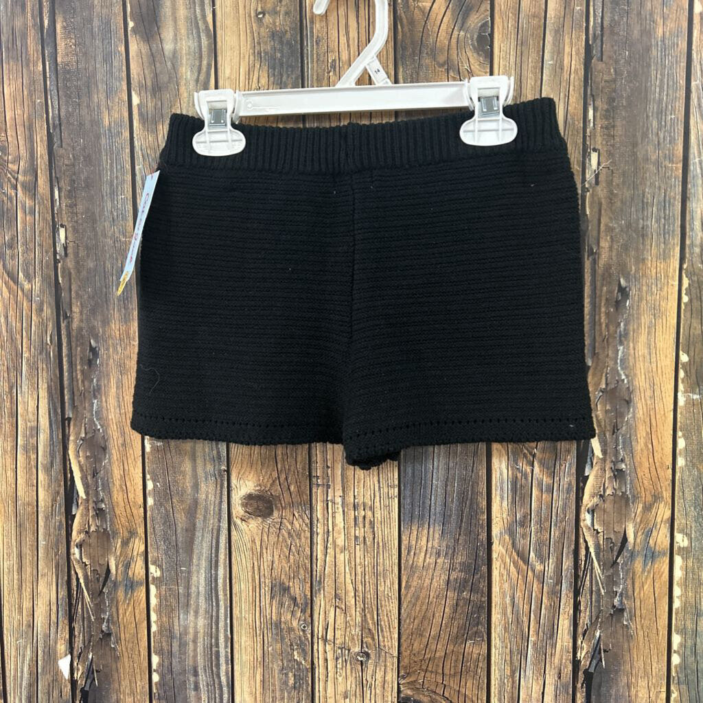 Black Knit Shorts, NWT Girl's 8