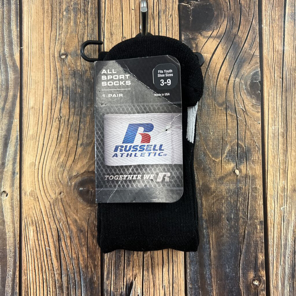 Russell All Sport Socks, NWT Youth Shoe Size 3-9
