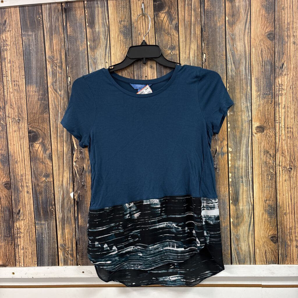 Vera Wang Blue Top, Womens S