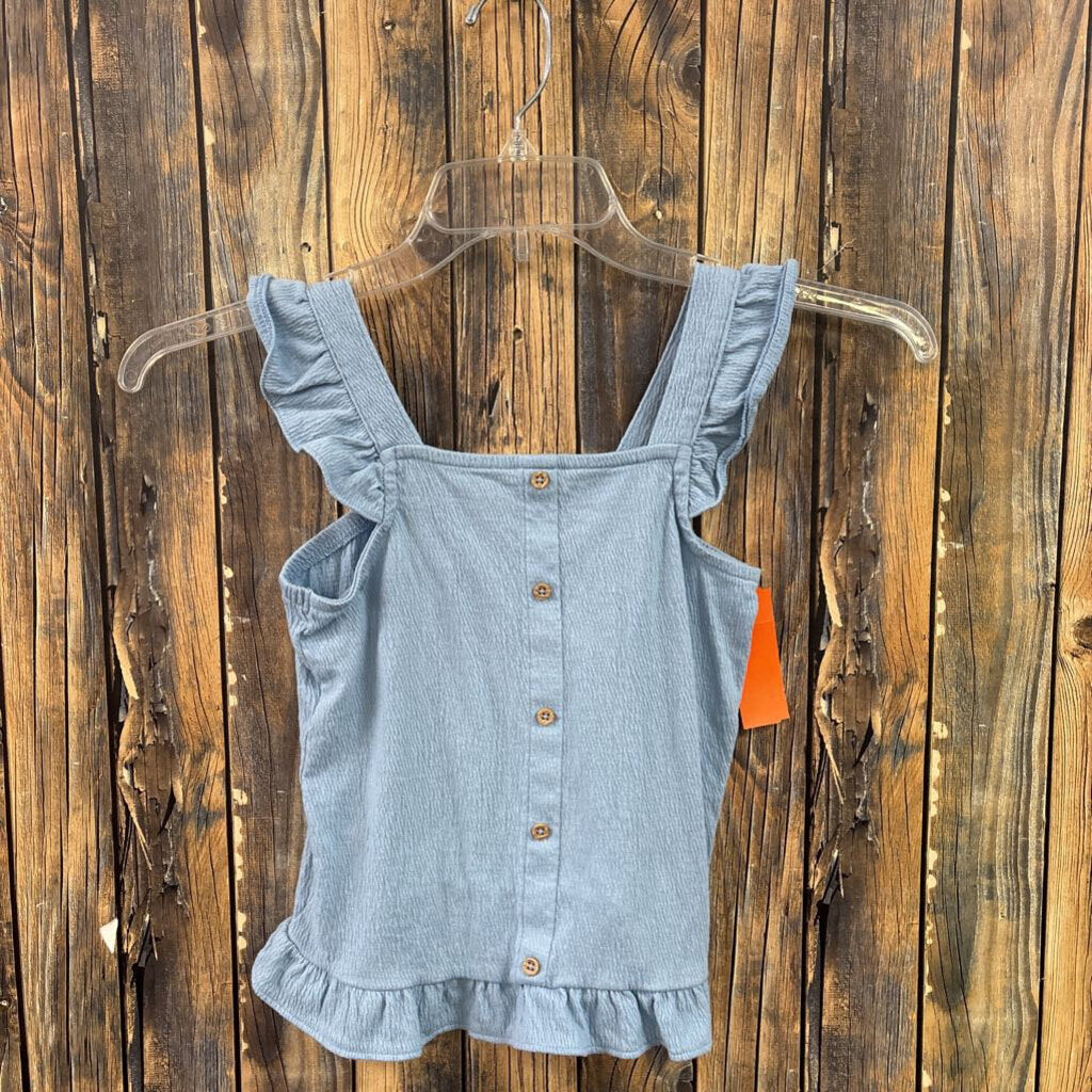 Carters Blue Button Top, Girls 6