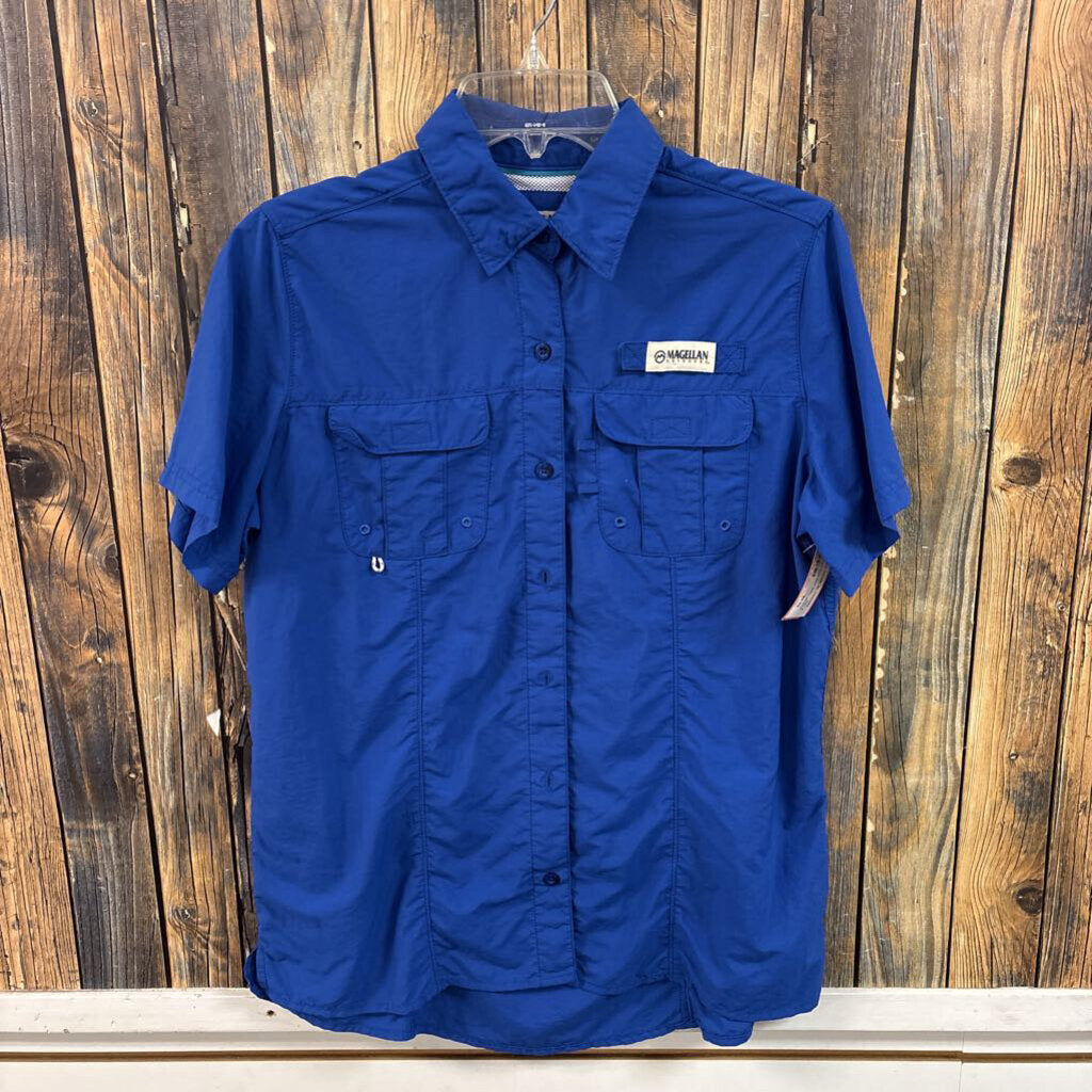 Magellan Fish Gear Blue Shirt, Women's S