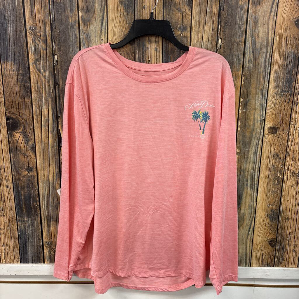 Lauren James Pink Marled Top, Womens 2X