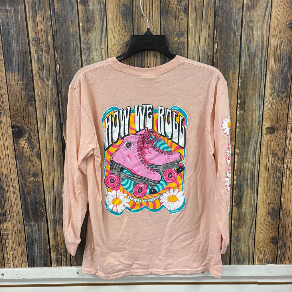 Simply Southern How We Roll Top, Girls L