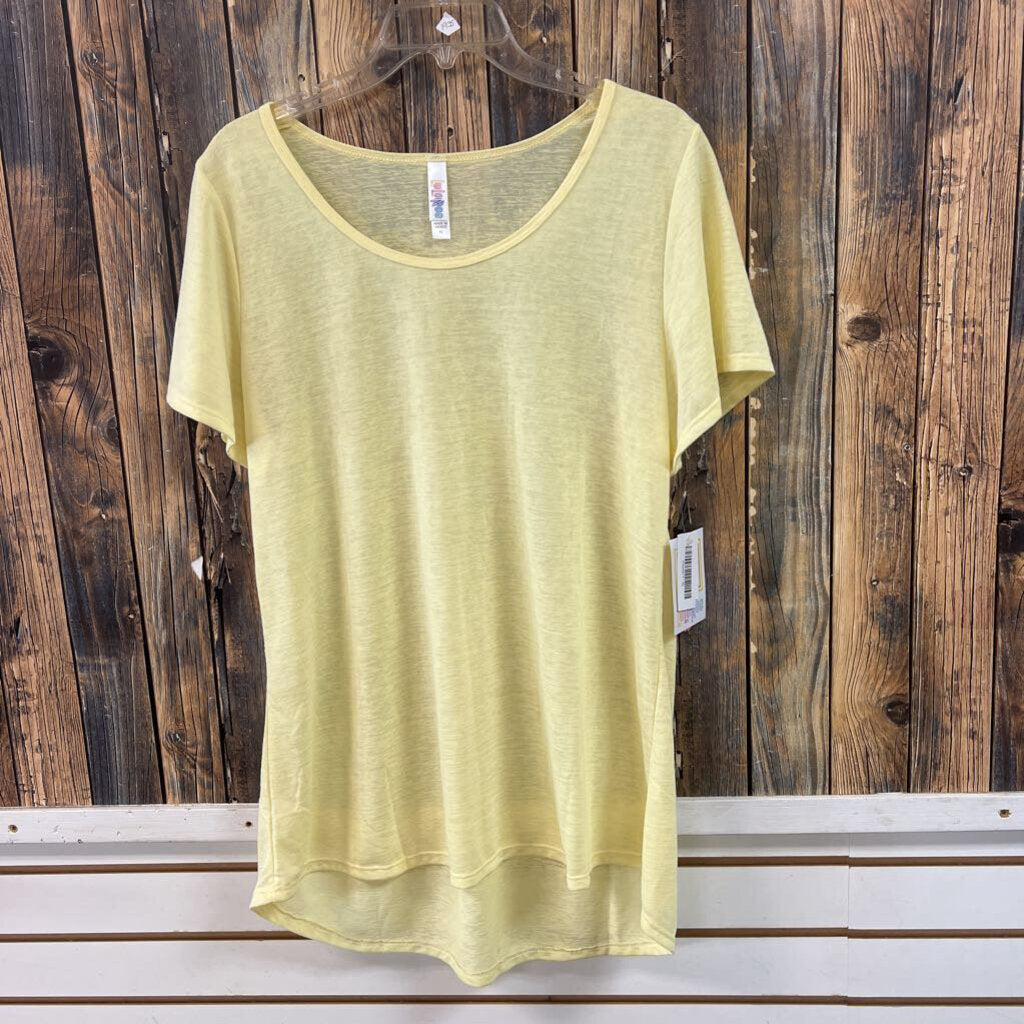 NWT Lularoe Yellow Classic Tee, Womens XL