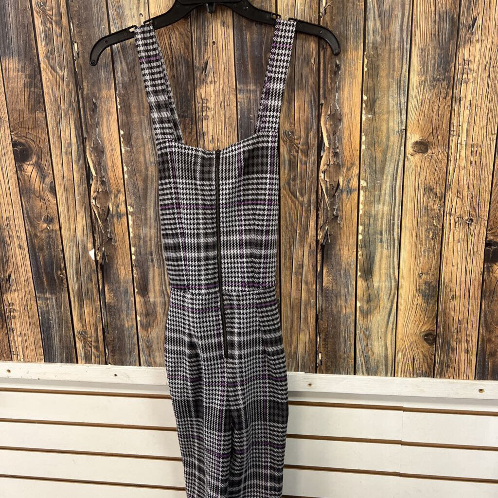Hollister Houndstooth Overalls, Womens S