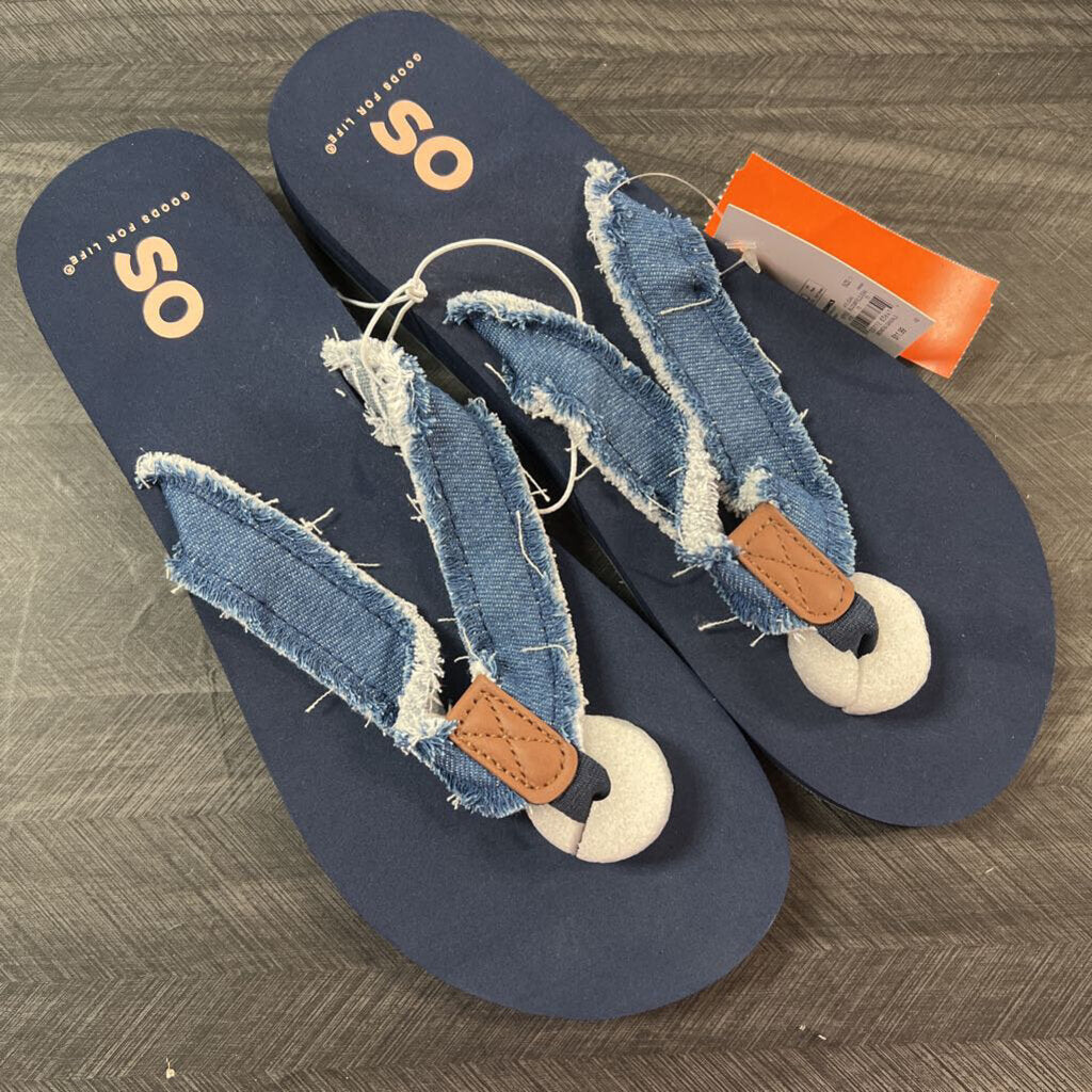 NWT So Blue Sandals, Womens 11