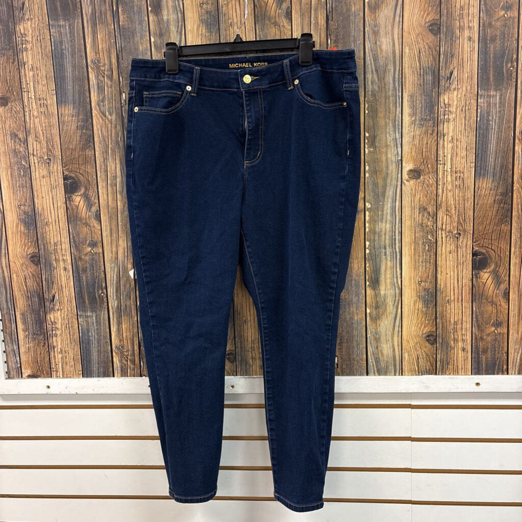 Michael Kors Dark Wash Jeans (1), Womens 18