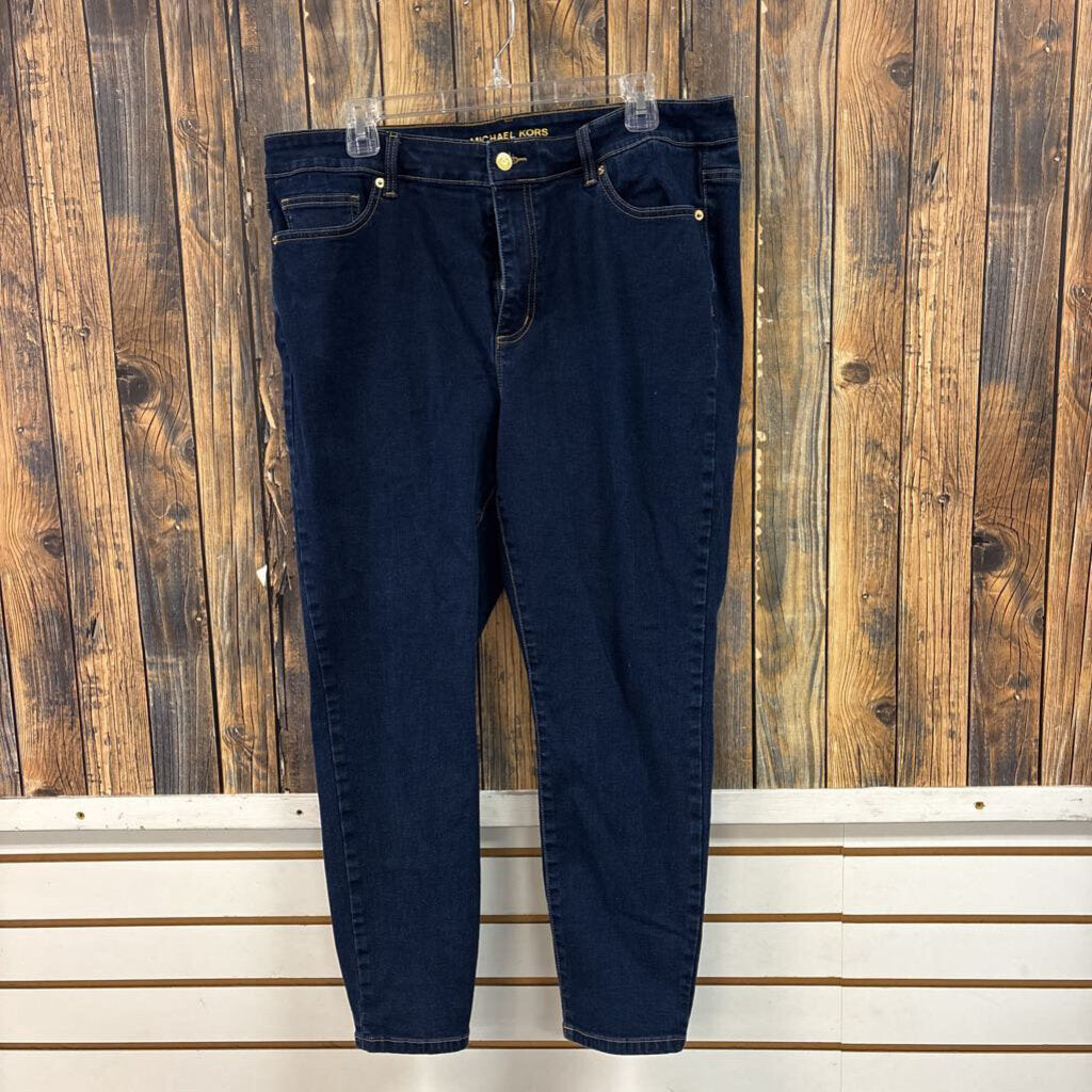 Michael Kors Dark Wash Jeans (2), Womens 18