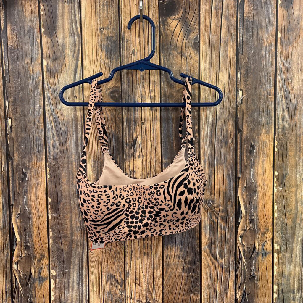 Victorias Secret Animal Print Swim Top, Womens XS