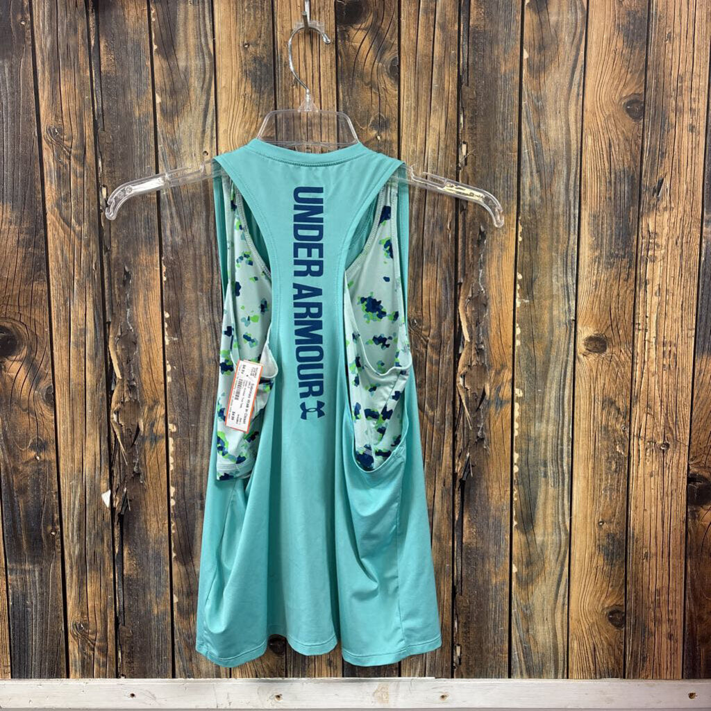 Under Armour Teal Tank, Youth L