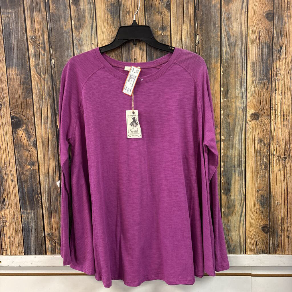 NWT Easel Purple Top, Womens S