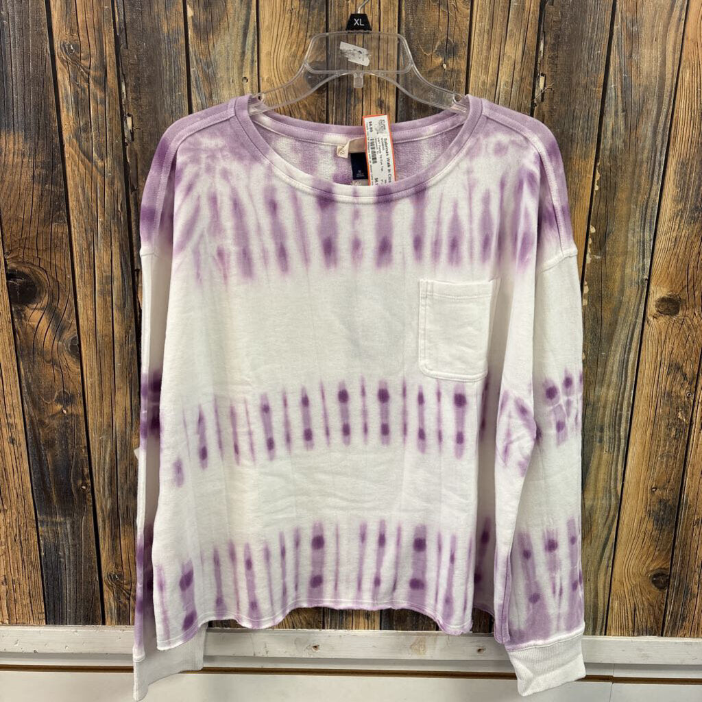 NWT Purple Tie-Dye Top, Womens XL