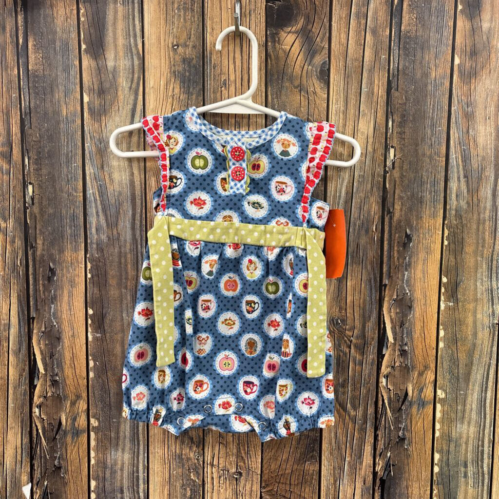 Matilda Jane Apple Romper, Girl's 3-6m