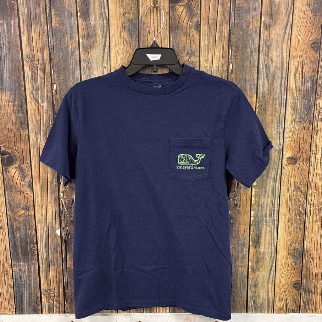 Vineyard Vines Navy Tee, Men's XS