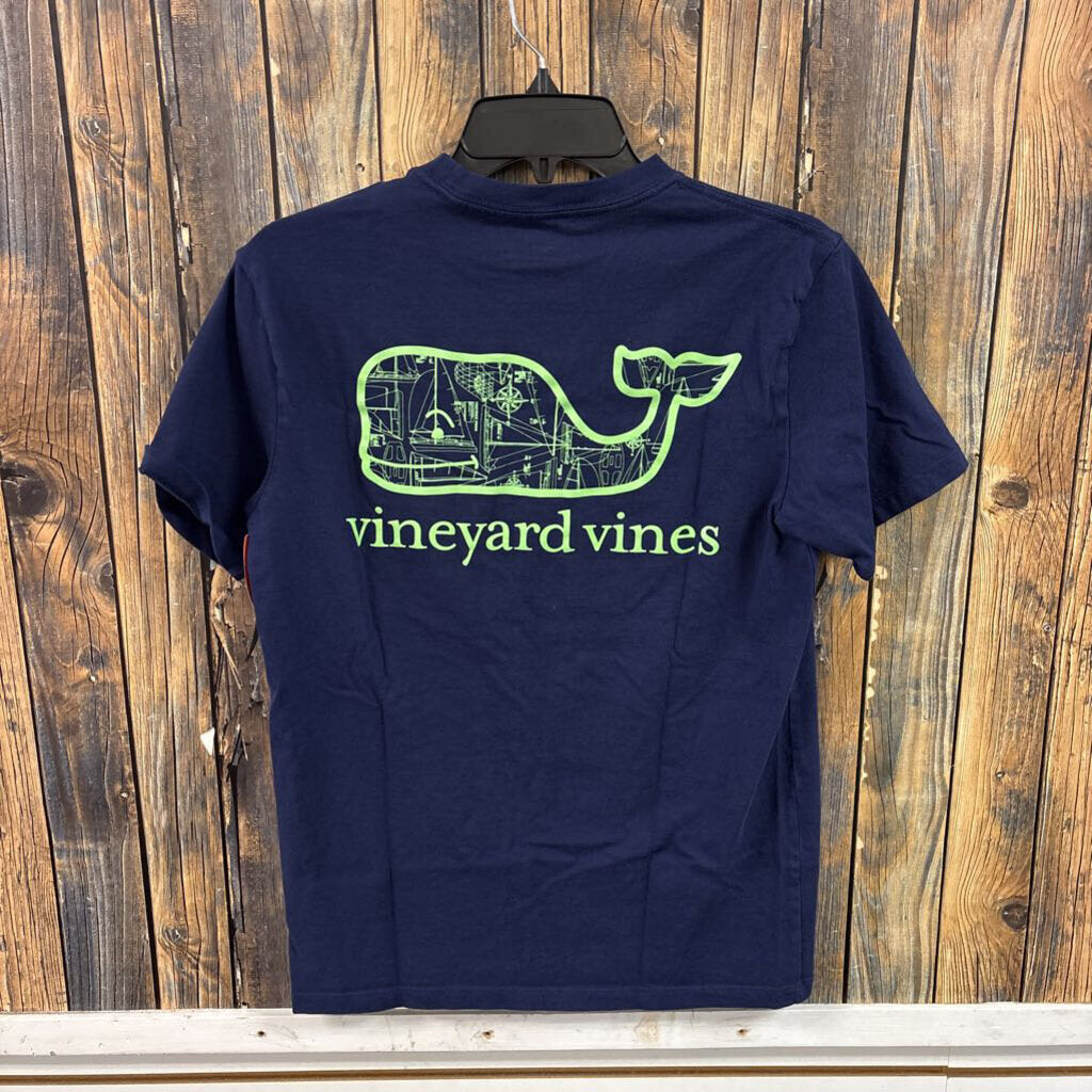 Vineyard Vines Navy Tee, Men's XS
