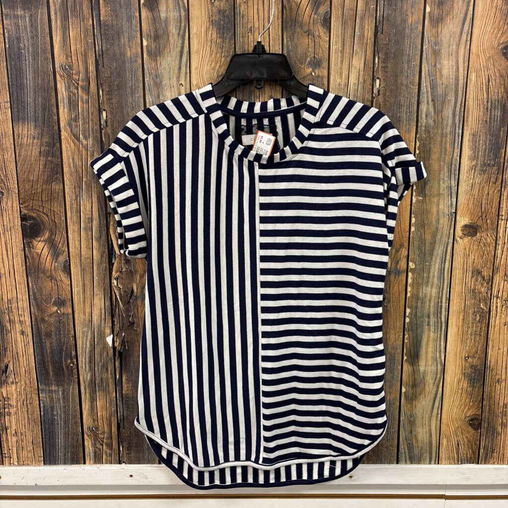 Cupio Navy Stripe Top, Womens M