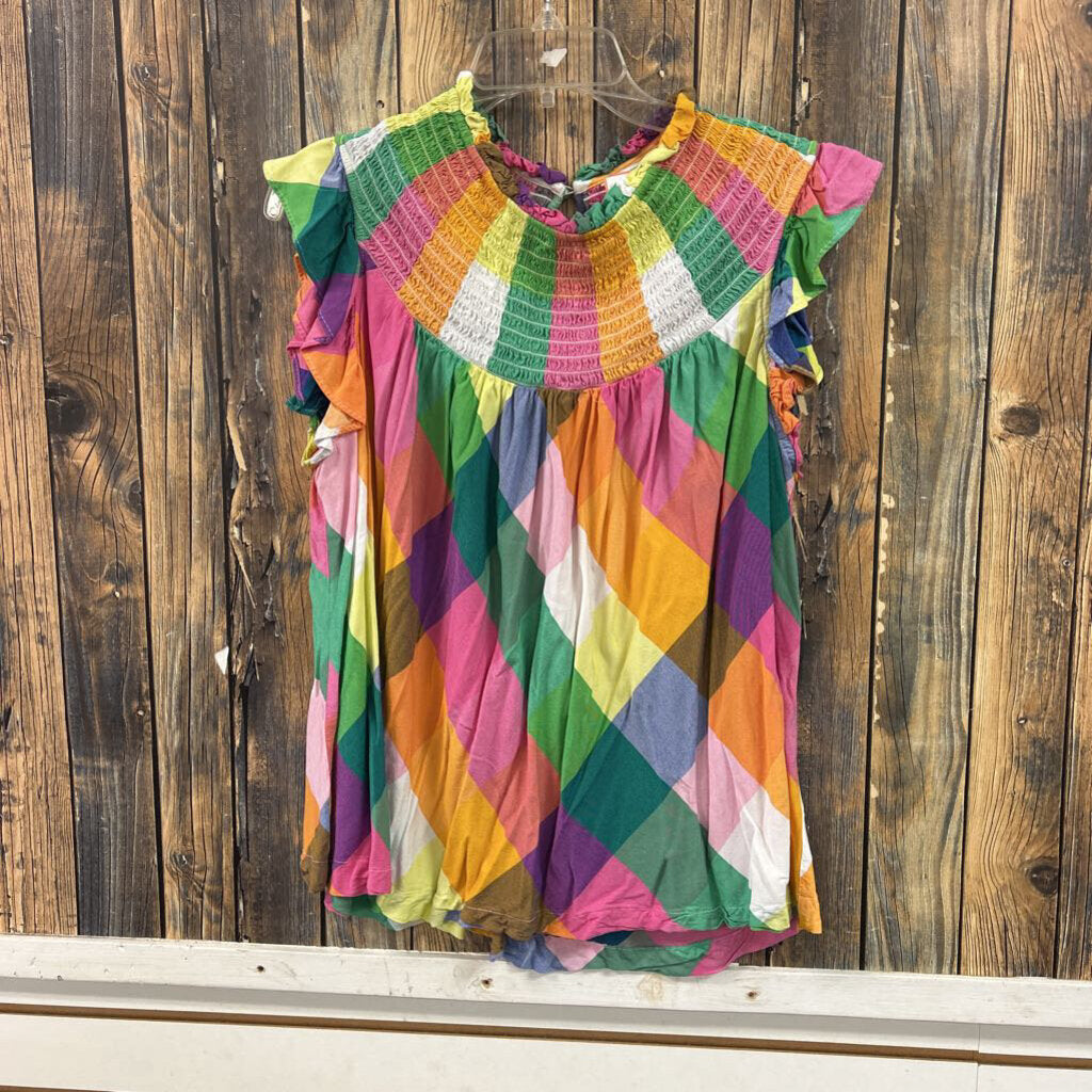 Crown & Ivy Plaid Top, Womens 1X