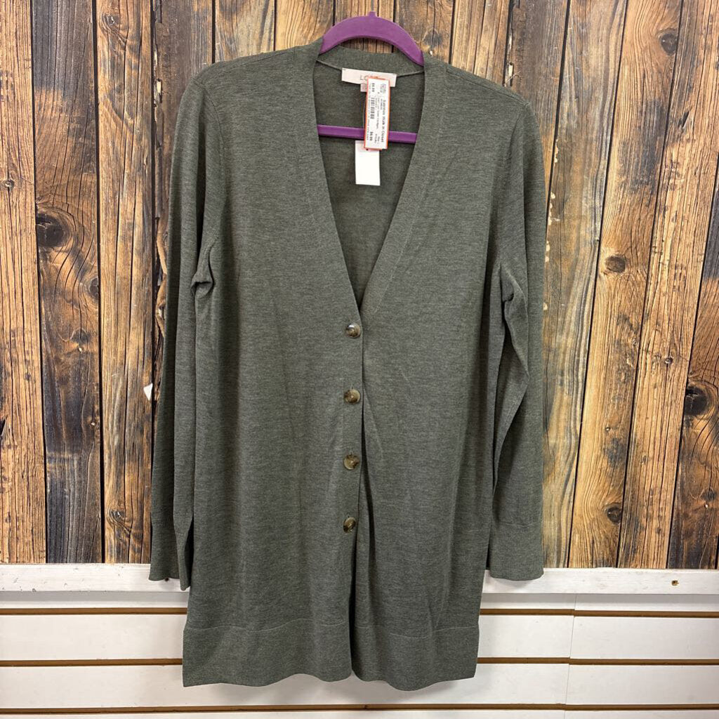 NWT Loft Green Cardigan, Womens L