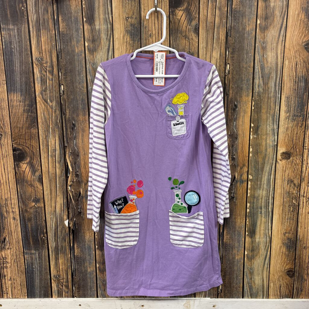 Scientist Striped Dress, Girls 7/8
