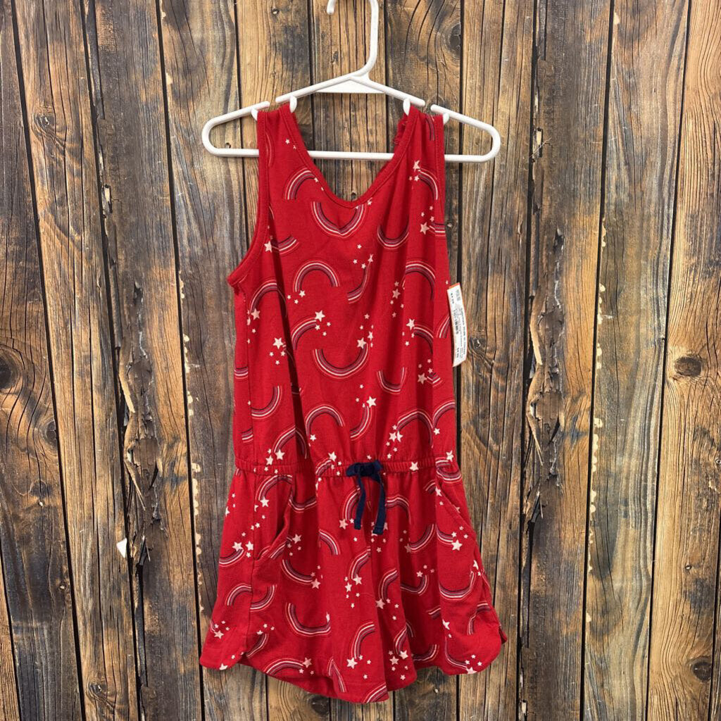 Cat & Jack Patriotic Rainbow Romper, Girls 7/8
