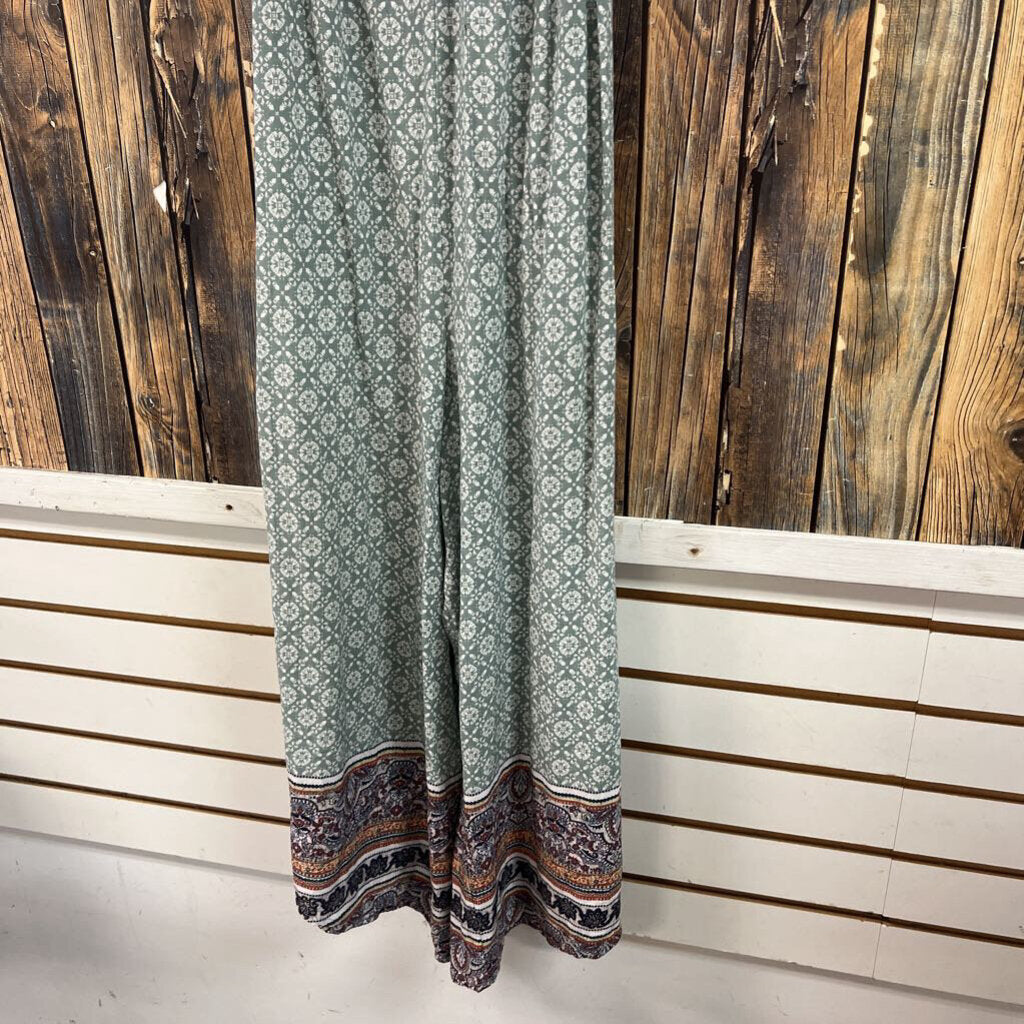 Soft Green Tank Romper, Womens M