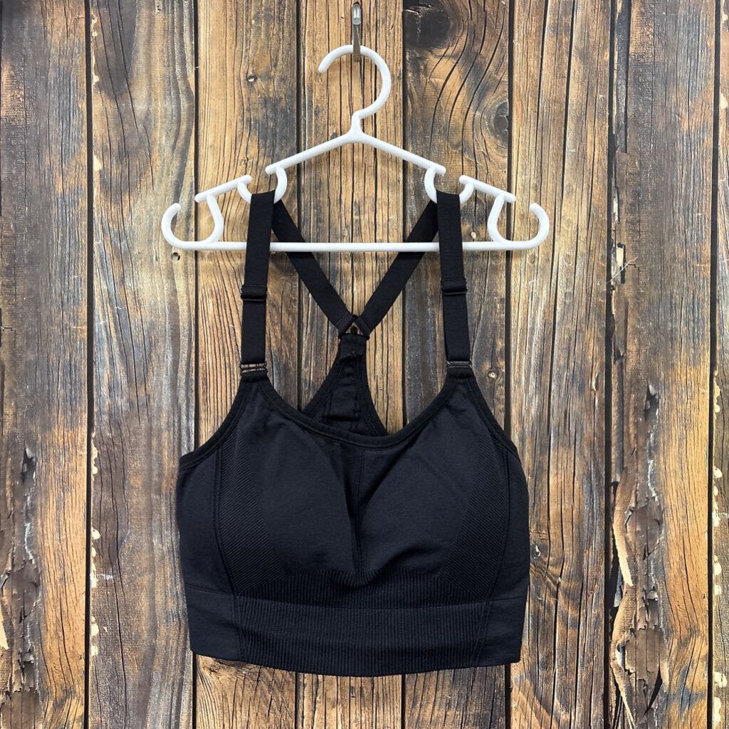 NWT Seamless Black Bra, Womens S