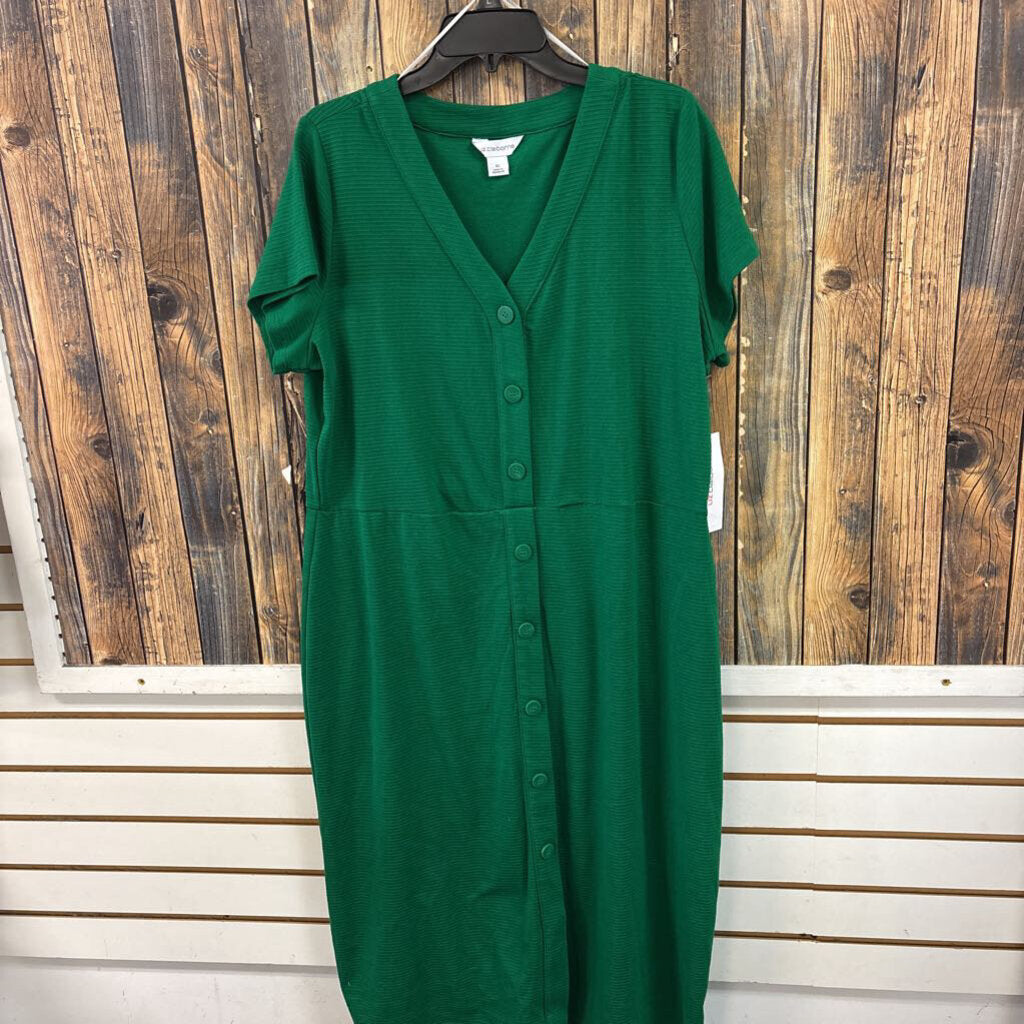 NWT Liz Claiborne Green Dress, Womens XL