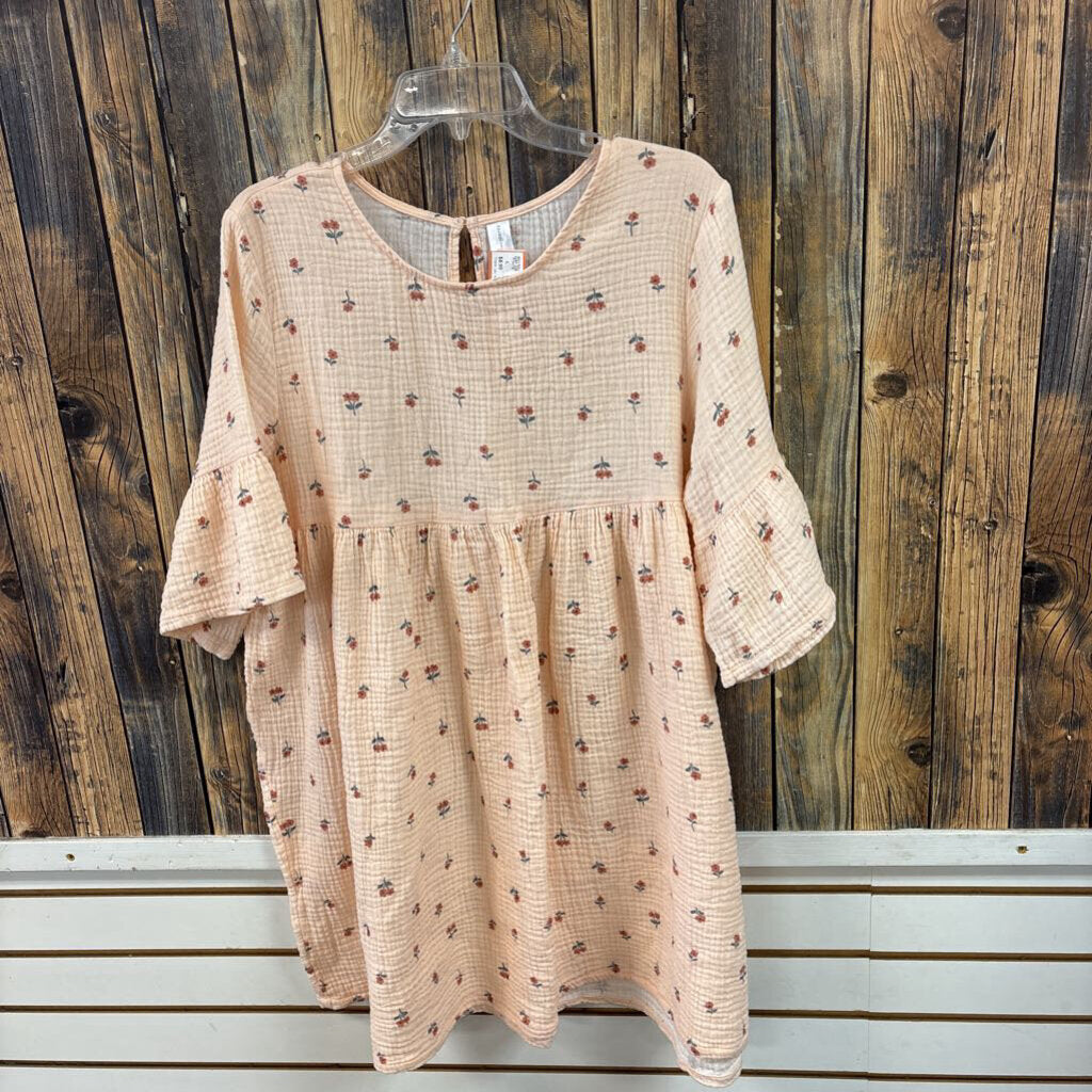 Modern Moments Peach Floral Dress Women's Size M