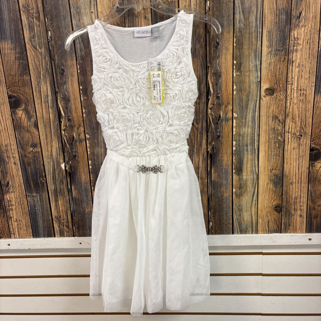 NWT Children's Place White Dress, Girl's 14