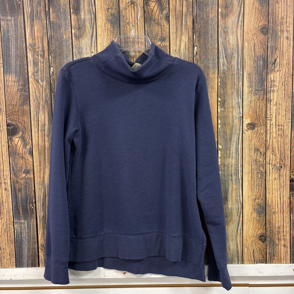 Columbia Blue Cowl Neck Sweatshirt, Women's L