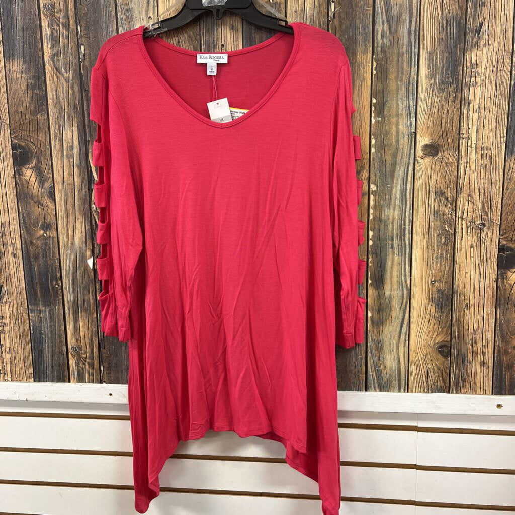Kim Rogers Pink Top, NWT Women's 1X