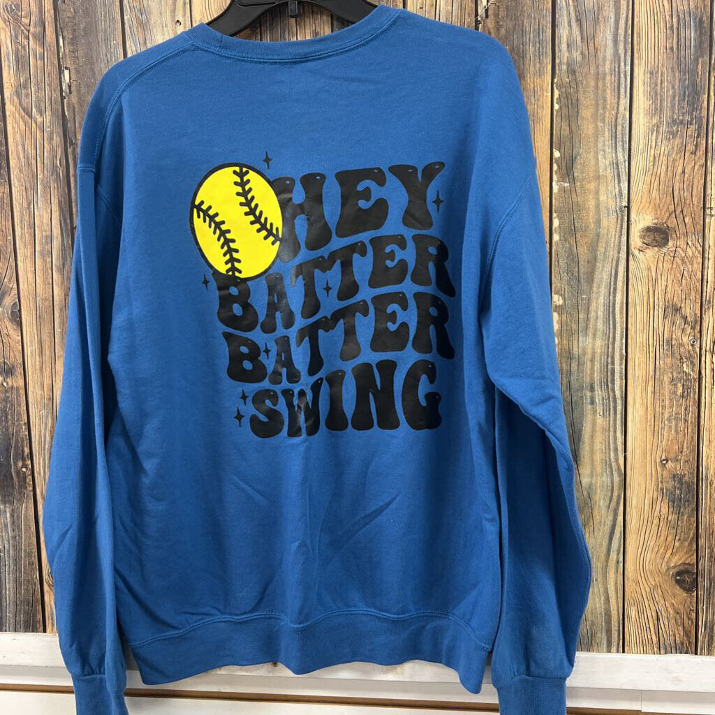 Hey Batter Batter Sweatshirt, Women's M