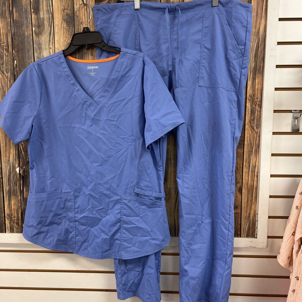 Scrubstar Blue Scrubs, Women's L