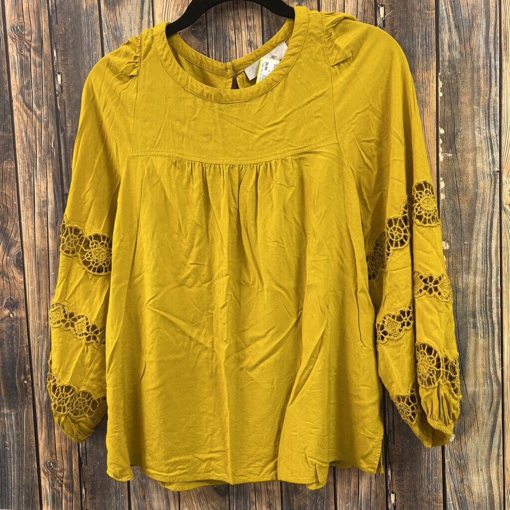 Loft Fall Gold Top, Womens S