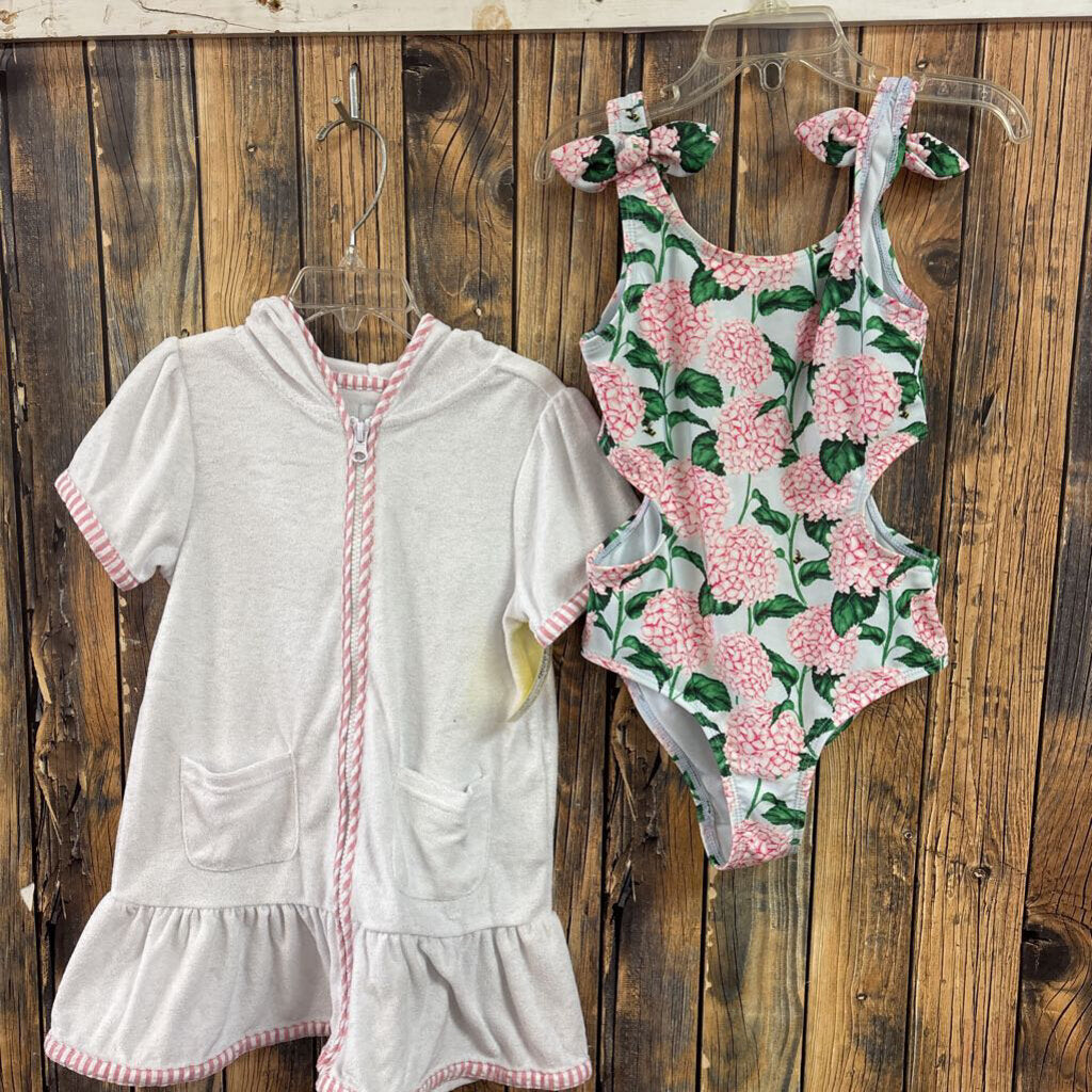 Crown & Ivy Swimsuit w/ Cover Up, Girls 6