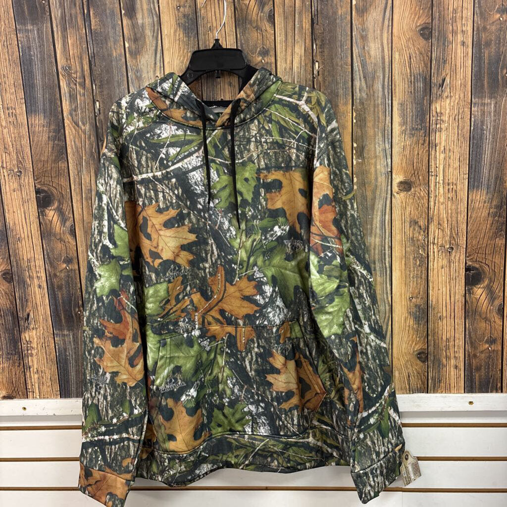 Mossy Oak Camo Hoodie, Mens 2X