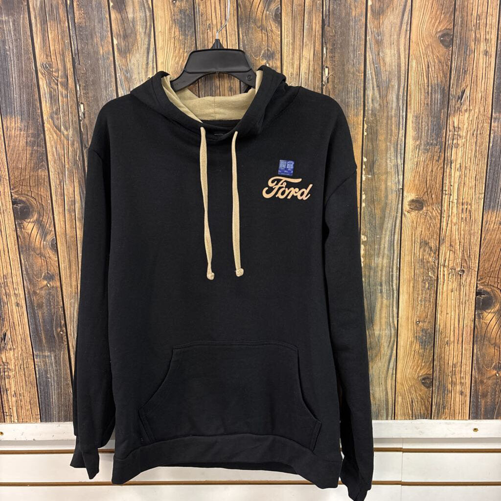 NWT Black Ford Hoodie, Mens M