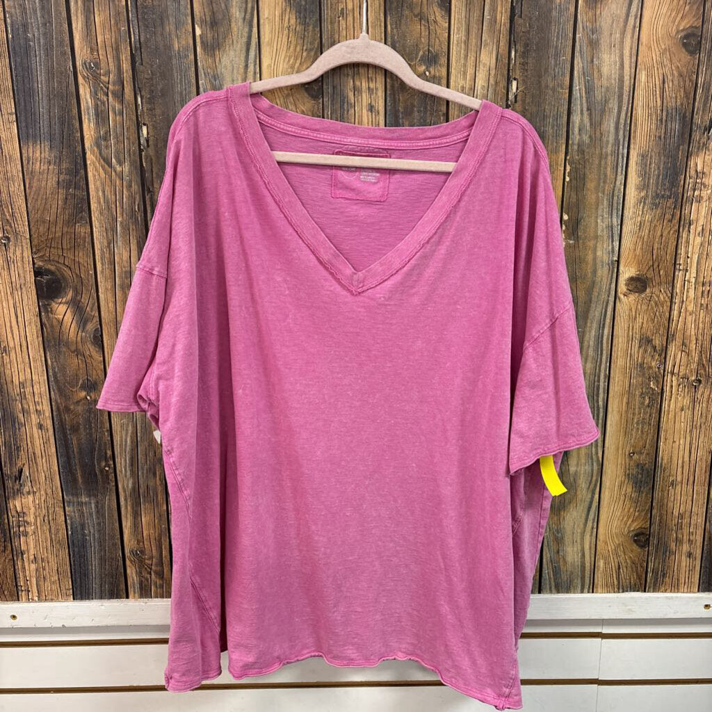 Aerie Pink Boyfriend Tee, Womens XXL