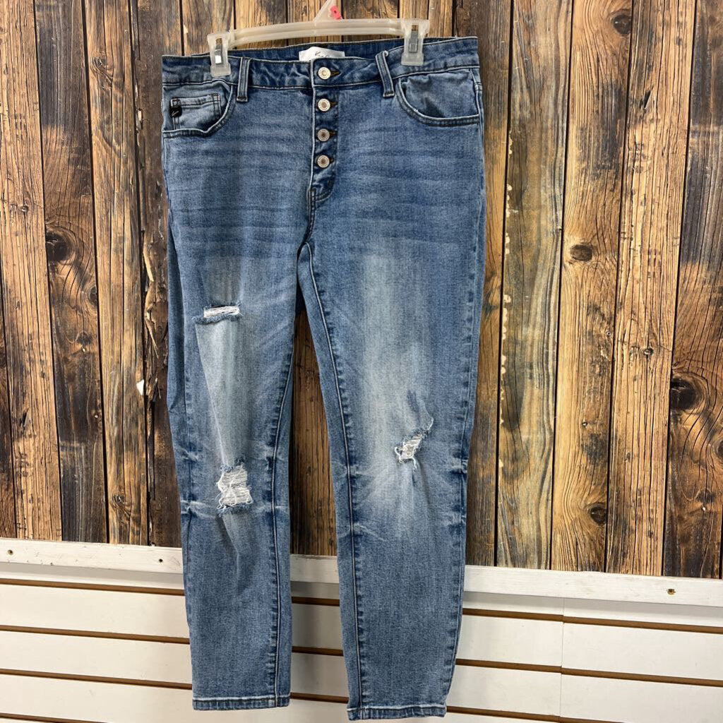 KanCan Distressed Jeans, Womens 13