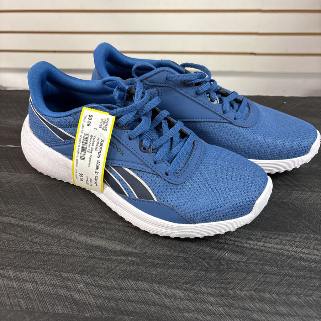 Reebok Blue Sneakers, Womens 7.5