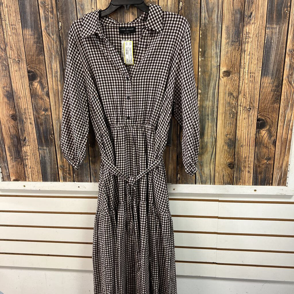 NWT Lane Bryant Checkered Dress, Womens 16