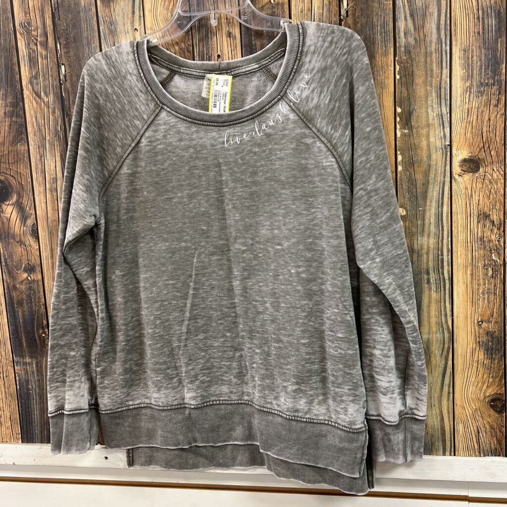 Acid Wash Sweatshirt, Women's M