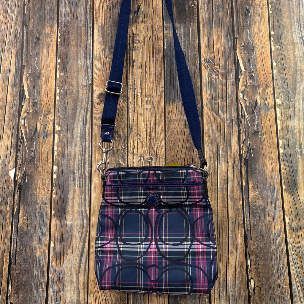 Coach Plaid Purse - 8.5 IN